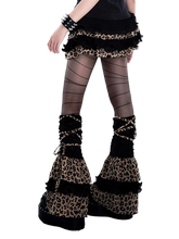 Load image into Gallery viewer, Ruffled Leopard Print Leg Warmers