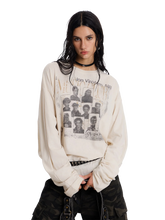Load image into Gallery viewer, 'Codex' Oversized Long Sleeve Cotton Tee