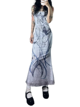 Load image into Gallery viewer, &#39;Naga&#39; Skeleton Print Camisole Dress