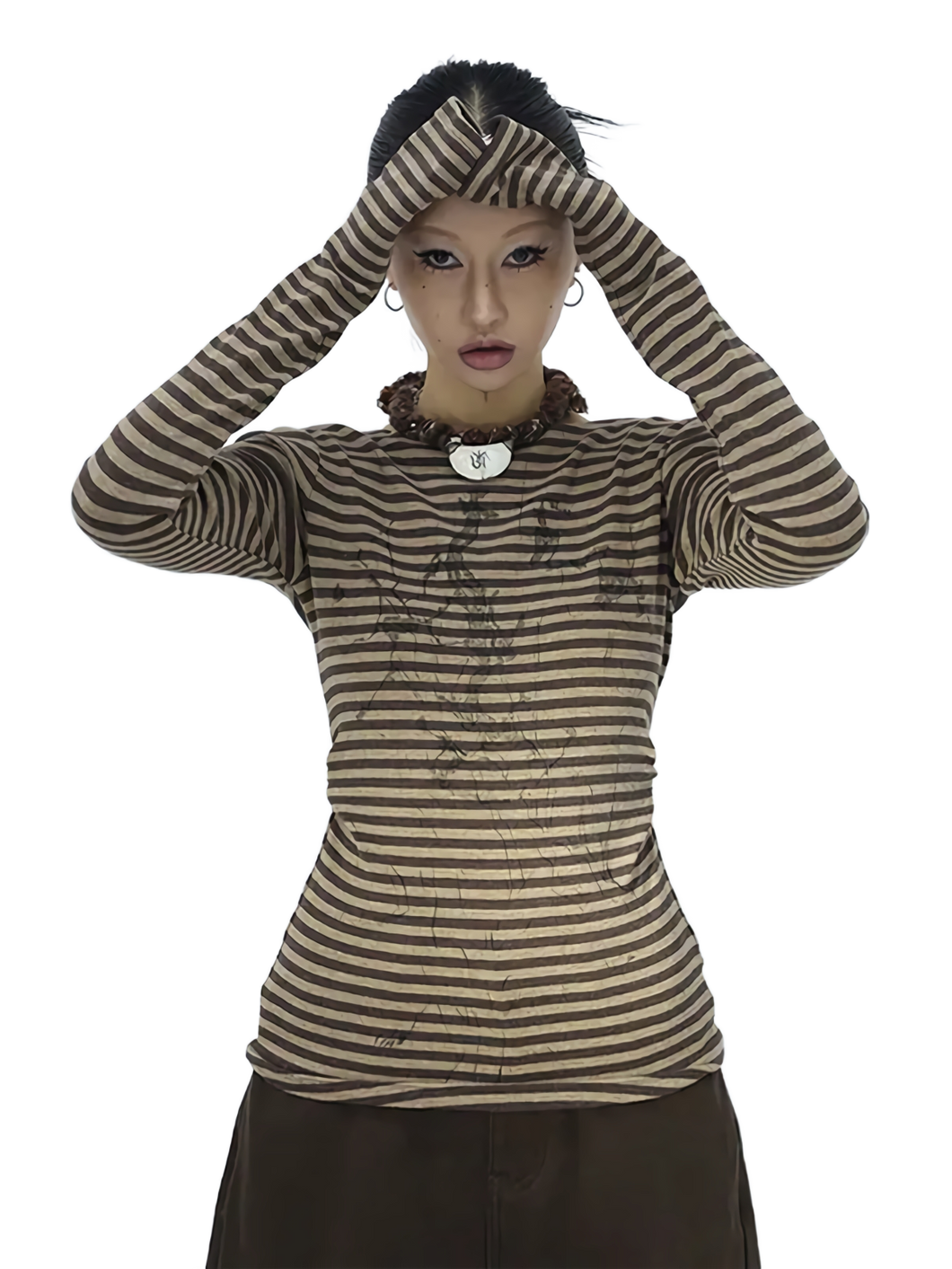 'Drift' Striped Long Sleeve Tee