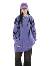 Load image into Gallery viewer, Chrome-Kin Oversized Knit Sweater