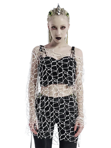 'Lattice' Woven Net Cover-Up