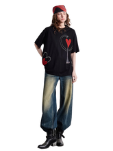 Load image into Gallery viewer, Nox Amor Embroidered Cotton T-Shirt