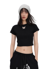 Load image into Gallery viewer, 'Chrysalis' Raglan Crop Top
