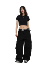 Load image into Gallery viewer, 'Chrysalis' Raglan Crop Top