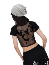 Load image into Gallery viewer, 'Chrysalis' Raglan Crop Top