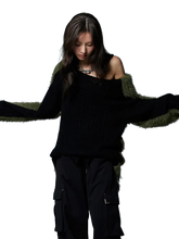 Load image into Gallery viewer, &#39;Moss&#39; Off-Shoulder Pullover Knit Sweater