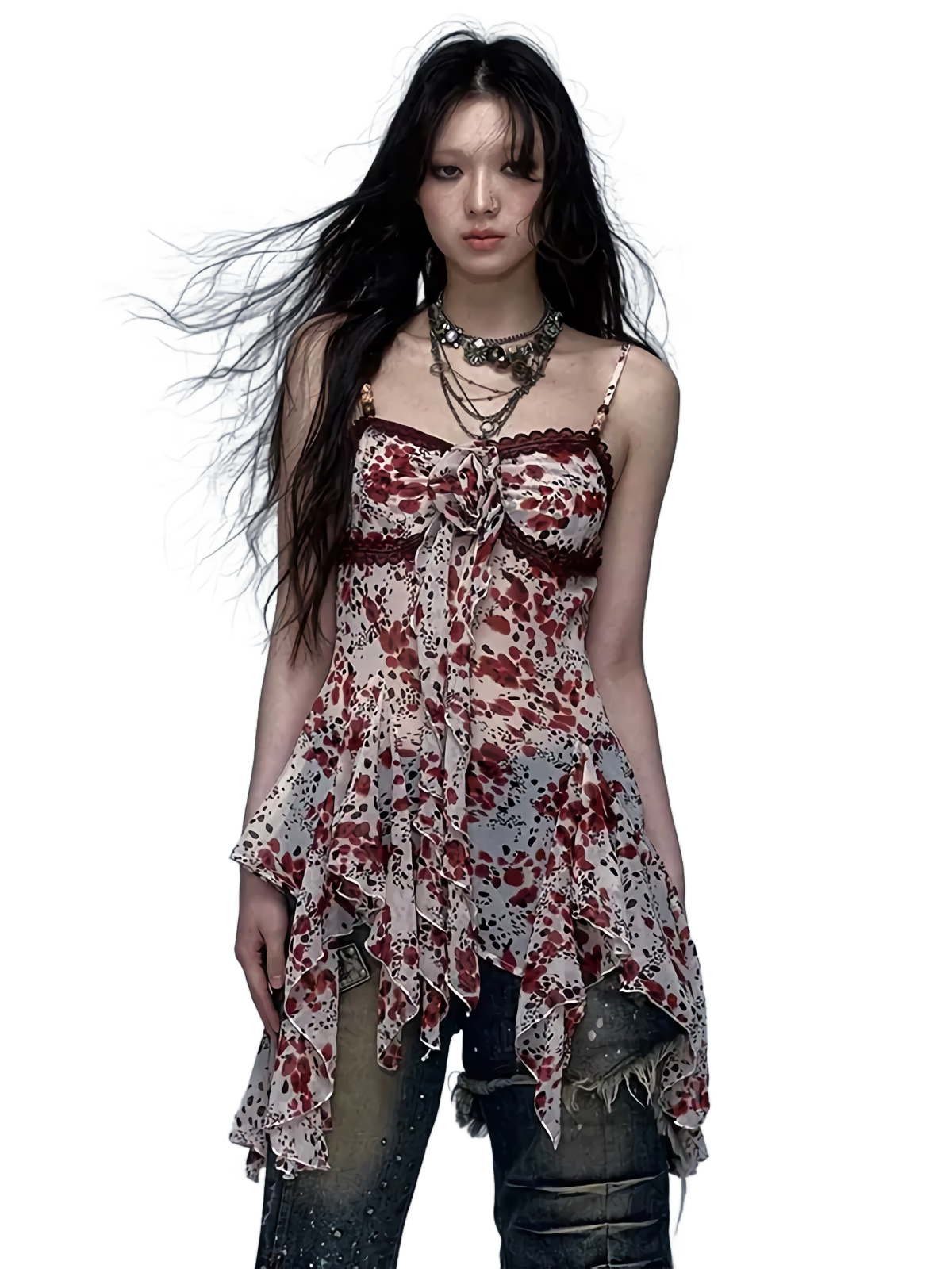 Secret' Flowing Camisole Mini Dress