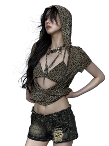 'Ambush' Cut-Out Hooded Top
