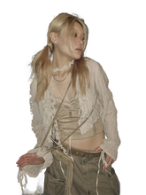 Load image into Gallery viewer, Ruffled Lace Cover Up