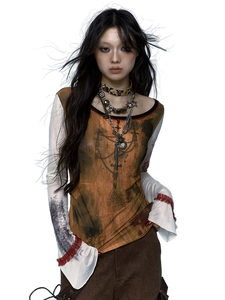 'Baron' Artistic Flare Sleeve Top