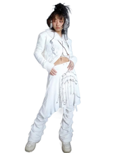 Load image into Gallery viewer, &#39;Manuscript&#39; Graffiti Print Wrap Skirt