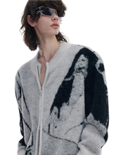 Load image into Gallery viewer, &#39;Lupus&#39; Dual Zip Knit Cardigan