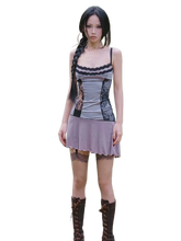 Load image into Gallery viewer, Lavender Lace Fantasy Mini Dress