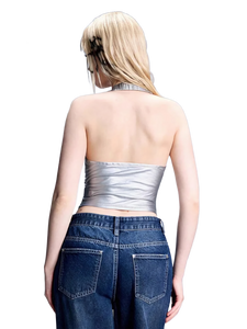'Alloy' Chic Corset Halter Top