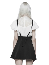 Load image into Gallery viewer, Lace-Up Suspender Mini Skirt