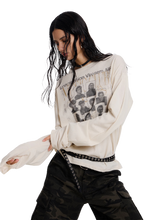 Load image into Gallery viewer, 'Codex' Oversized Long Sleeve Cotton Tee