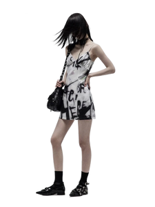 'Create' Graffiti Slip Dress