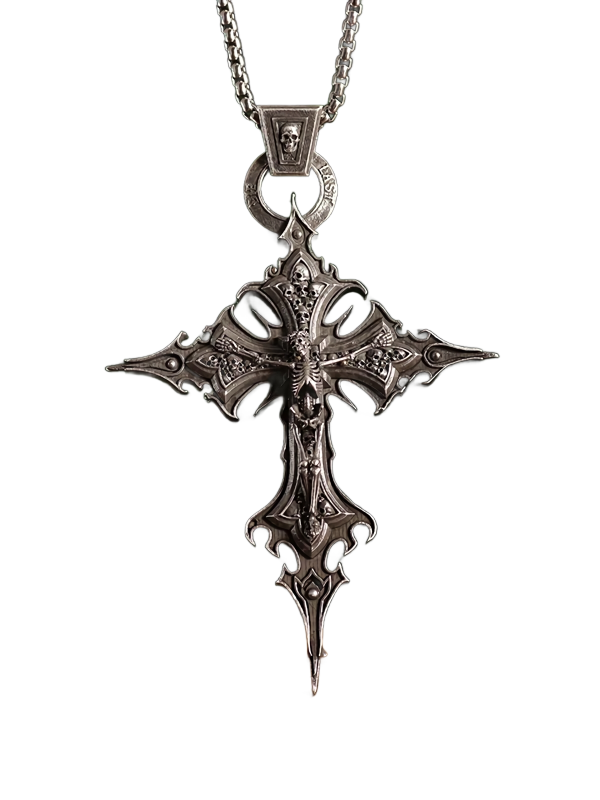 Die Last' Metal Cross Pendant | DYSTOPIɅN ™️ – DYSTOPIɅN ™
