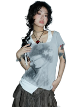 Load image into Gallery viewer, &#39;Illusion&#39; Two Piece Cotton T-Shirt