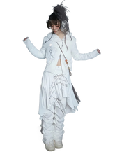 Load image into Gallery viewer, &#39;Manuscript&#39; Graffiti Print Wrap Skirt