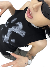 Load image into Gallery viewer, Rabbit Print Sleeveless Cotton Tee