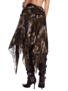 Ravaged Eerie A-Line Skirt