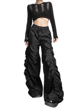 Load image into Gallery viewer, 'Vortex' Shirred Nylon Parachute Pants