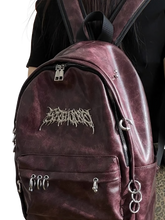 Load image into Gallery viewer, 'Pierced' Faux Leather Backpack
