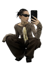 Load image into Gallery viewer, &#39;Drift&#39; Striped Long Sleeve Tee