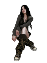 Load image into Gallery viewer, Studded Leg Warmers in Dark Leather or Camo