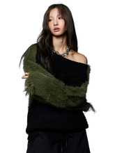Load image into Gallery viewer, &#39;Moss&#39; Off-Shoulder Pullover Knit Sweater