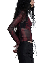 Load image into Gallery viewer, &#39;Corrupt&#39; Sheer Corset Top