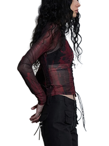 'Corrupt' Sheer Corset Top