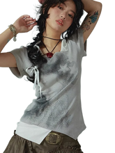 Load image into Gallery viewer, &#39;Illusion&#39; Two Piece Cotton T-Shirt