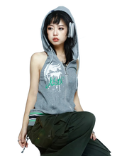 Load image into Gallery viewer, &#39;Hybrid&#39; Sleeveless Cotton Hoodie