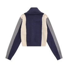 Load image into Gallery viewer, Team Knit Cropped Zip Up Cardigan