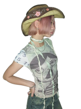 Load image into Gallery viewer, &#39;Expression&#39; Stylized Graphic Mesh Tee