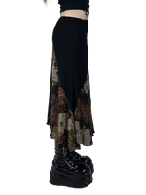 Load image into Gallery viewer, Floral Lace Patchwork Maxi Skirt