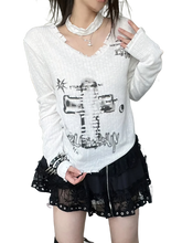 Load image into Gallery viewer, &#39;Virtue&#39; Shadow Print Knit Sweater