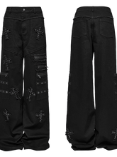 Load image into Gallery viewer, &#39;Mori&#39; Embroidered Tactical Cargo Pants