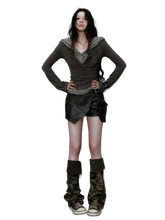 Load image into Gallery viewer, Studded Leg Warmers in Dark Leather or Camo