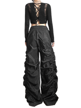 Load image into Gallery viewer, 'Vortex' Shirred Nylon Parachute Pants