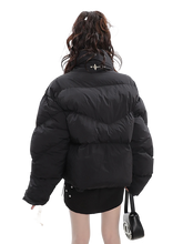 Load image into Gallery viewer, &#39;Stella&#39; Asymmetric Puffer Jacket