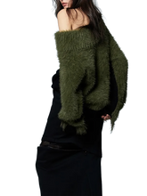 Load image into Gallery viewer, &#39;Moss&#39; Off-Shoulder Pullover Knit Sweater