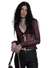 Load image into Gallery viewer, &#39;Corrupt&#39; Sheer Corset Top