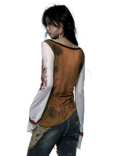Load image into Gallery viewer, &#39;Baron&#39; Artistic Flare Sleeve Top