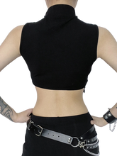 Load image into Gallery viewer, &#39;Midnight Moon&#39; Tassel Crop Top