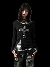 Load image into Gallery viewer, &#39;Abyss&#39; Off-Shoulder Long Sleeve Top