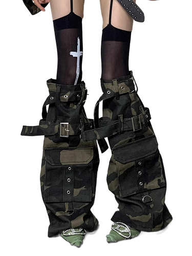 Camouflage Cargo Leg Warmers